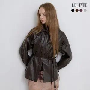 벨뷰 25FW FAUX 레더셔켓