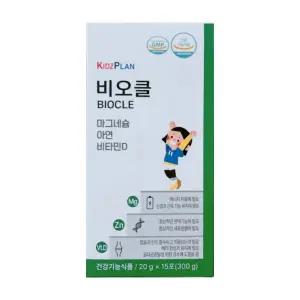 키즈플랜 비오클 비오쿨 어린이 바이오클 비요클 15포 1개 DJ
