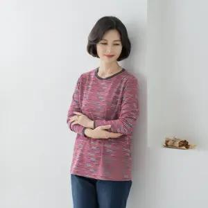 엄마옷 마담4060 스페이스바나염티셔츠 데일리 중년여성 -ZTE2509011-