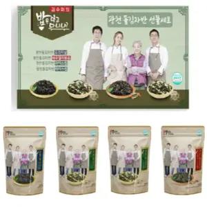 [김수미의밥은먹고다니냐] 광천돌 김자반 4종 선물세트(35g 4봉)