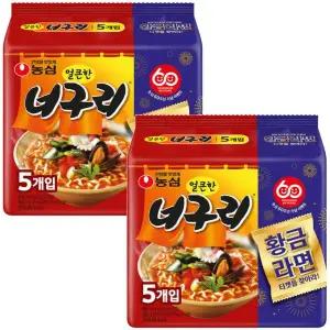 농심 얼큰한 너구리 120g x10개