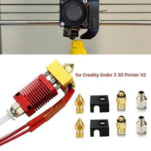 Creality Ender 3 Pro 프린터용 DIY 0.4mm MK8 노즐 압출기 핫 엔드 키트 9개