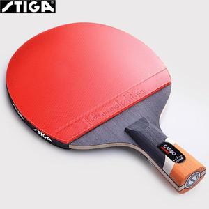 STIGA CARBO 6 스타 탁구 라켓 5+2 고급 빠른 공격을 위한 카본 패들 양면 끈적이지 않는