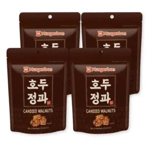 머거본 호두정과 지퍼백 대용량 견과 간식 강정 250g 4개