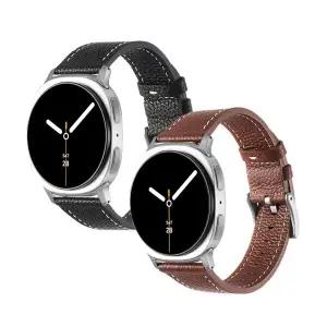 [BOB]갤럭시워치8 클래식호환 모노 스티치 가죽 스트랩 밴드 시계줄 Galaxy Watch8 classic