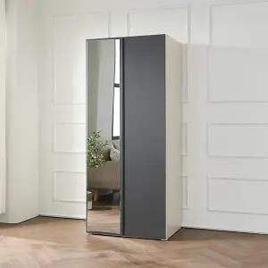 거울도어 옷장 장농 수납장 이불장 드레스룸 80cm P0000DIS