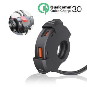 12V 오토바이 바이크 USB 빠른 충전기 방수 소켓 유형 C 휴대 핸드폰 포트 전원 콘센트 모바일 플러그 모토