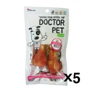 고품질 닥터펫 닭다리껌 2p X5개 우피껌 애견 간식 치석제거 (WB3BADB)