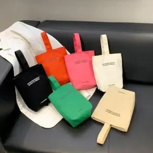 심플 데이 레터링에코백 패션 기본 캔버스 남녀공용 텀블러가방 텀블러애코백 수납백