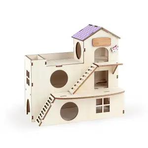 [콩심팥심]DIY 조립 햄스터 하우스 시리즈 3층 집 만들기 키트