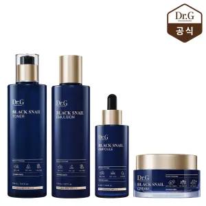닥터지 블랙 스네일 프레스티지 4종 풀 기초 세트(토너 150ml, 에멀전 150ml, 앰플 50ml, 크림 50ml)
