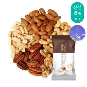 [산과들에] 하루견과 순수다움 100봉 낱봉 / 추석 명절 견과류 실속 선물