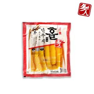 (다인) 압축 홀 단무지 1kg (실중량 950g) 국내산 홀 통 쫄단무지 일식 반찬