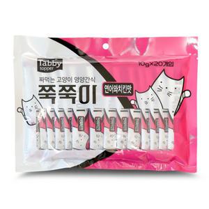 테비 쭉쭉이 연어와치킨맛 x20개 츄르 고양이간식