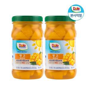 [dole][Dole 본사직영] 돌 후룻바틀 망고 666g x 2개 / 과일 통조림 디저트