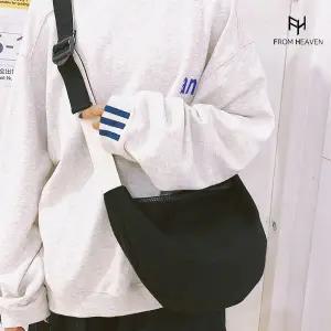 [프롬헤븐] 반달크로스 에코백 캔버스가방 베바