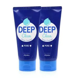 어퓨 딥클린 폼 클렌저 포어 130ml+130ml