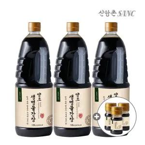 갤러리아 [신앙촌] 양조 생명물간장 1.8L×3개 (미니캠핑팩 2개 증정)