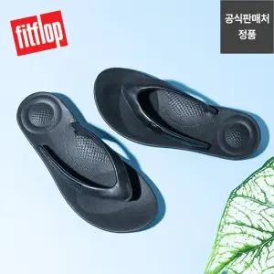 핏플랍 남성 레더 아이쿠션 플리플랍 샌들