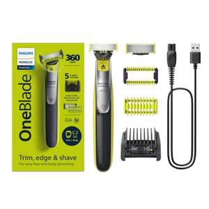 필립스 OneBlade 360 전신사용 전기면도기 QP2834/70