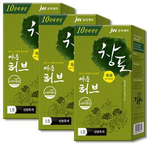 중외제약 창포 빠른 허브 천연염색약 1호 진한흑색 3개