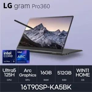 HMC LG전자 그램 프로360 16T90SP-KA5BK (NVMe 512GB / WIN 11 Home)