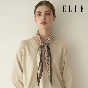 [정상가 69,000원] 엘르 아일랜드 울 스카프 SE341W306