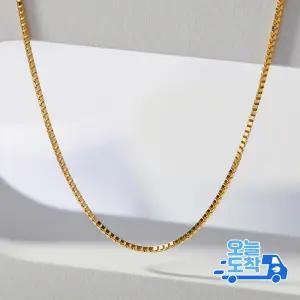 14K 18K 타이니 박스 체인 금 목걸이
