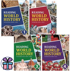 Reading World History 1-4 세트 (씨드러닝) 세계사 논픽션 리딩 교재 (미니수첩+볼펜 선 물)