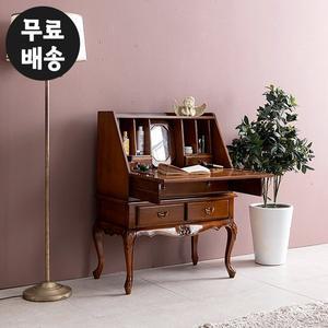 [벤티스가구]비쥬 엔틱 원목 접이식 폴딩 테이블 콘솔 피아노 책상 입식 서재 일자 명품 고급