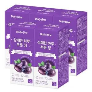데일리원 상쾌한 하루 푸룬정 700mg X 60정  5통