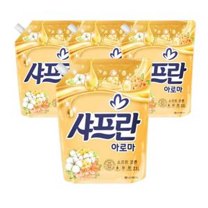 샤프란 아로마 섬유유연제 소프트 코튼 리필 2.1L 6개
