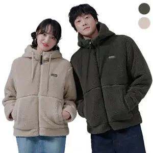 (체이스컬트) 공용 뽀글이 보아 후드 ZIP-UP/2Color