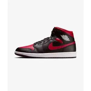 나이키 NIKE 에어 조던 1 미드 M - 블랙:서밋 화이트:바시티 레드 DQ8426-067 283090