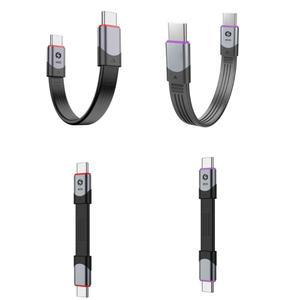 40GBPS C형 USB C 케이블 5CM C형 C 수 PD240W 고속 충전 코드