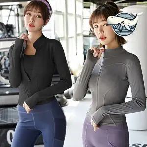 여성 요가 집업 운동복 스타일리시 트레이닝-WFGYKAD