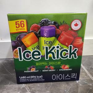키즈웰 얼려먹는 아이스바 아이스킥 1680ml(30ml x 56개입)/아이스크림/아이들/간식/어린이/사무실/과일