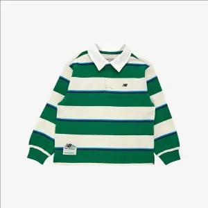 키즈(NB Kids) Street Essential_카라 스트라이프 티셔츠 NK9BF3206U_(40)Green