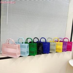 펀칭 목욕 가방 장바구니 수영 젤리백 쇼핑 바구니
