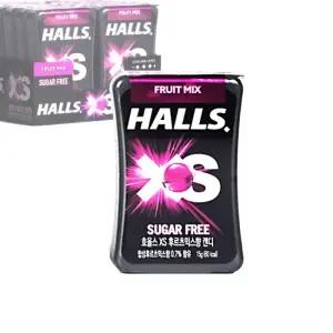 HALLS 호올스 XS 멘톨 사탕 졸음방지 미니 캔디 후르츠믹스
