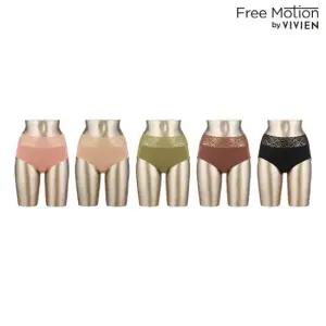 비비안 프리모션 면스판 하이웨스트 팬티 5종
