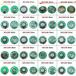 JCD 2PCS 8 옴 0.25W 16/32Ohm 혼 스피커 16R 32R 20mm 직경 시끄러운