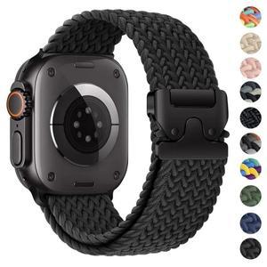 Apple Watch Ultra 2 밴드 용 낙하산 땋은 스트랩 49mm 나일론 팔찌 10 9 8 7 6 SE 벨트