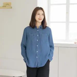 엄마옷 마담4060 스탠다드데님셔츠 데일리 중년여성 -ZBL2509080-