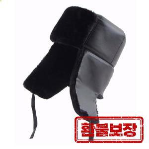 남성용 겨울 코튼 봄버 모자 따뜻한 러시아 우샨카 귀 플랩 인조 가죽 밀리터리 트래퍼 캡 신제품