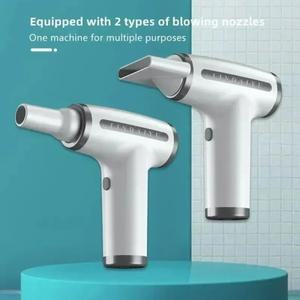 다기능 4 in 1 무선 헤어 드라이어 전기 공기 먼지 떨이 송풍기 여행 휴대용 USB 충전식 음이온 블로우 건