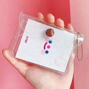 PVC 투명 카드 명함 포카 키링 귀여운 파우치 지갑 PVC카드지갑 명함함 학생카드지갑