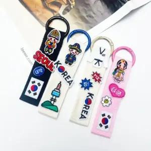 설날 명절 캐주얼 추석 한복 필수템 자수 외국인 선물 패션키링 귀겨운키링 캐릭터