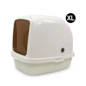 고품질 캣아이디어 캣이어 하프돔 화장실 XL 고양이 하우스형 (WBCAA7A)