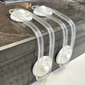 고품질 실리콘 아기 수납장 문열림방지 키즈락 잠금장치 16cm (WFK60YG)
